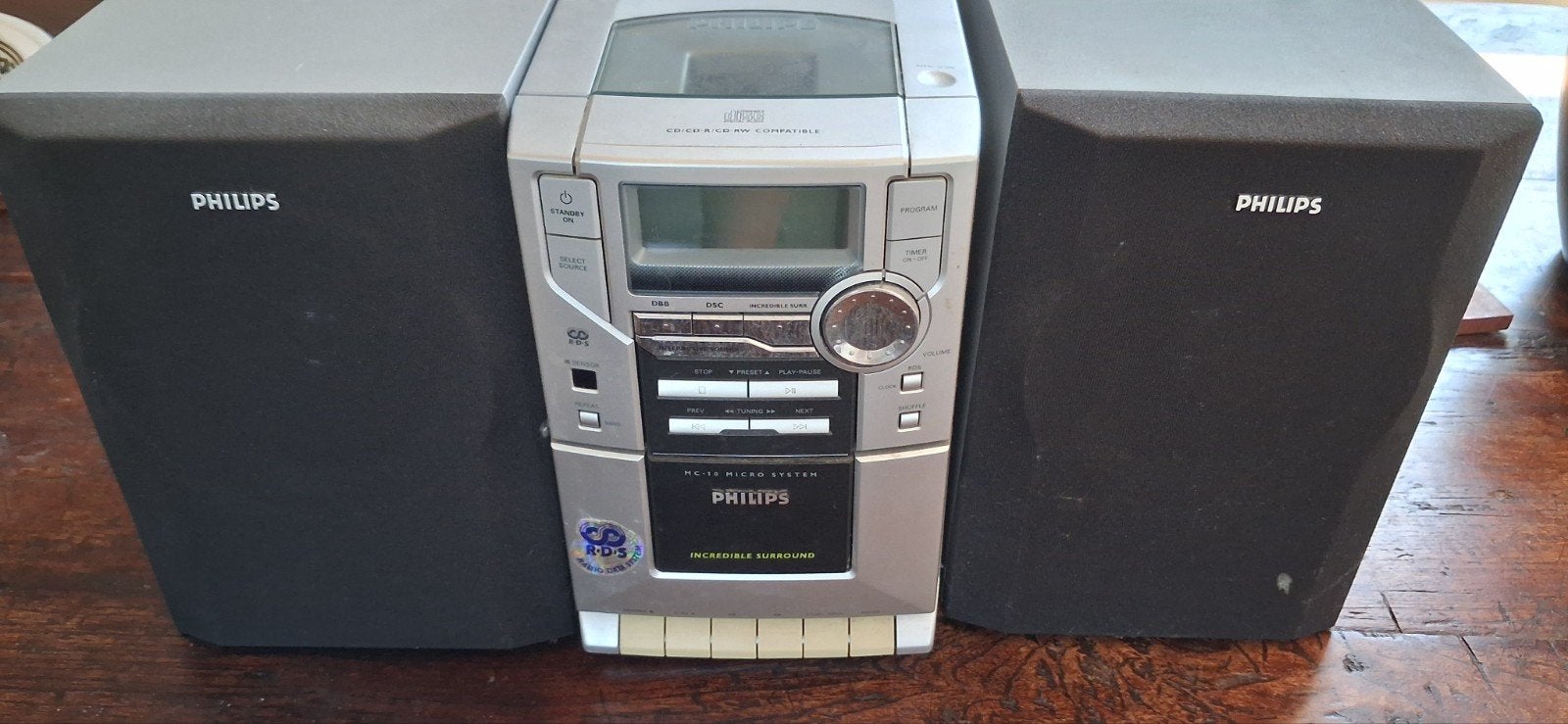 Philips MC-10 Mini-set met CD-speler en Radio, Audio, Tv en Foto, Stereo-sets, Gebruikt, Cd-speler, Tuner of Radio, Speakers, Philips
