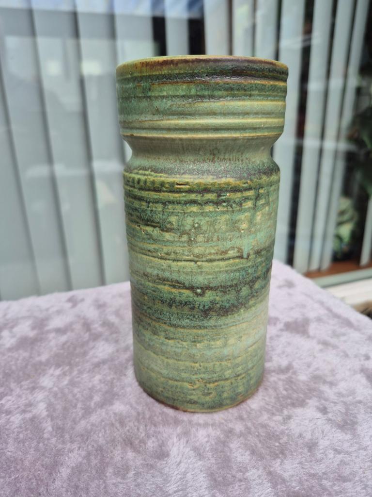 Vintage Mid-Century Modern Studio Aardewerk Vaas, Ophalen of Verzenden
