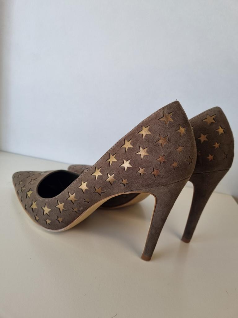 Star Collection Pumps - Mosgroen - Maat 40 - 10 cm hak, Pumps, Starcollection, Ophalen of Verzenden, Zo goed als nieuw