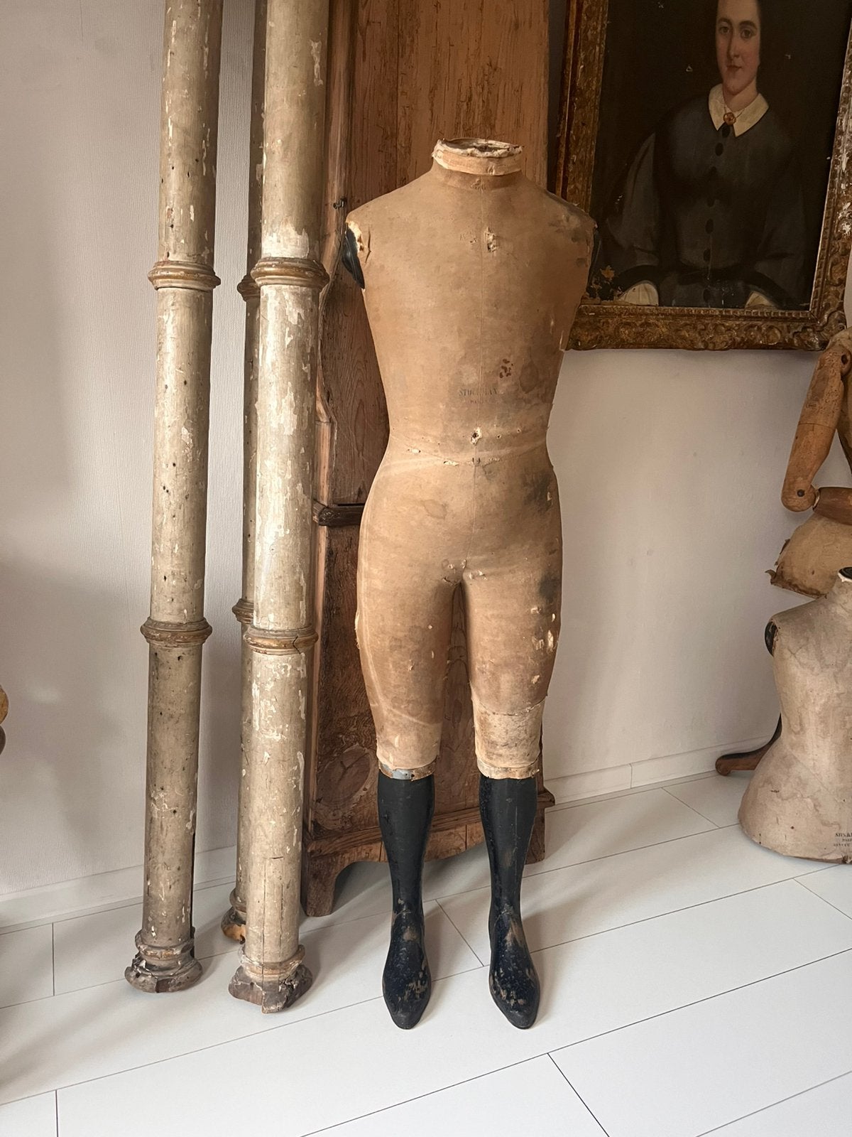 Oude napoleon paspop **het geruite roosje**, Antiek en Kunst, Ophalen of Verzenden