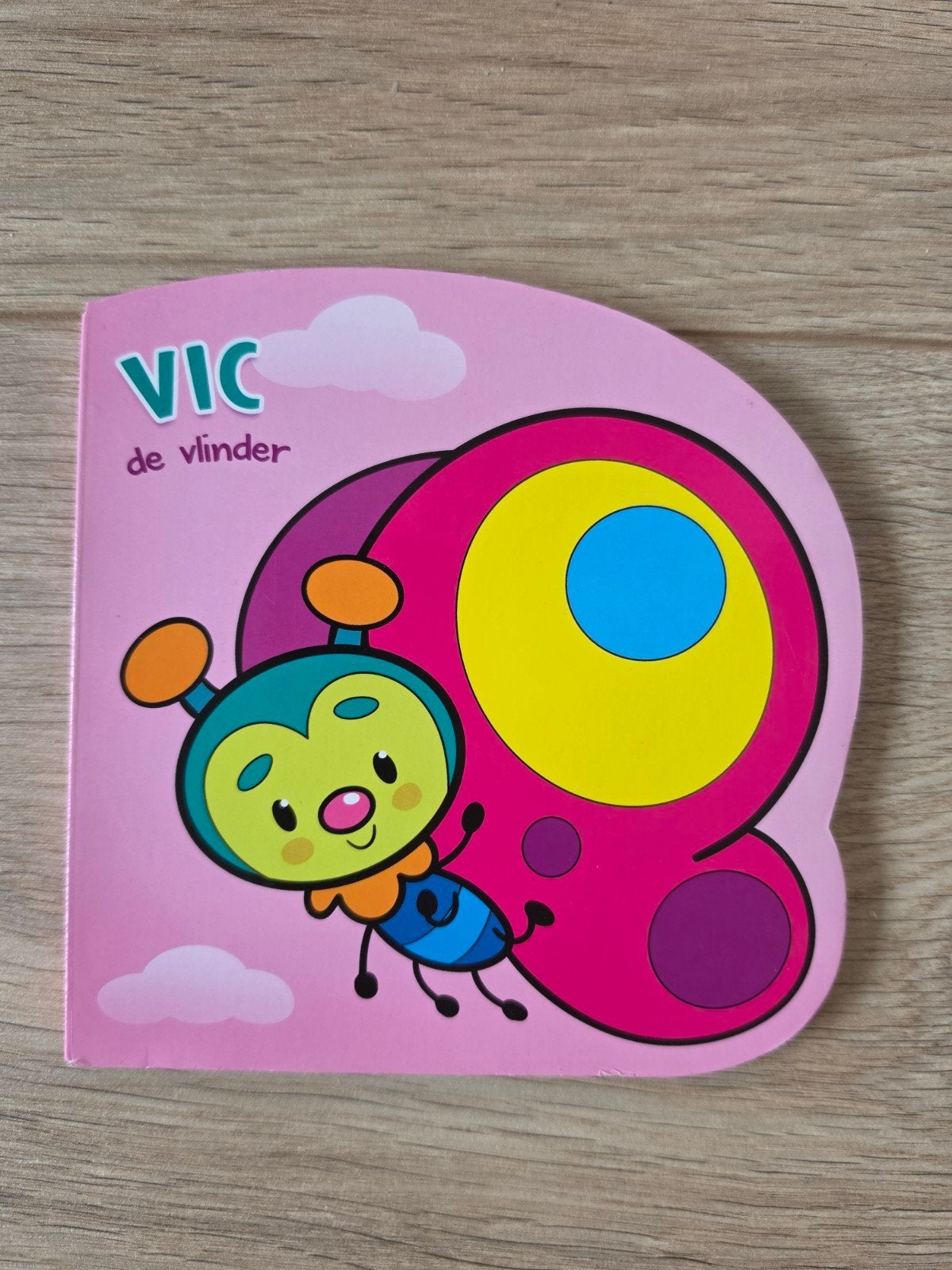 Vic de vlinder klein dik karton boekje als nieuw, Ophalen of Verzenden, Zo goed als nieuw