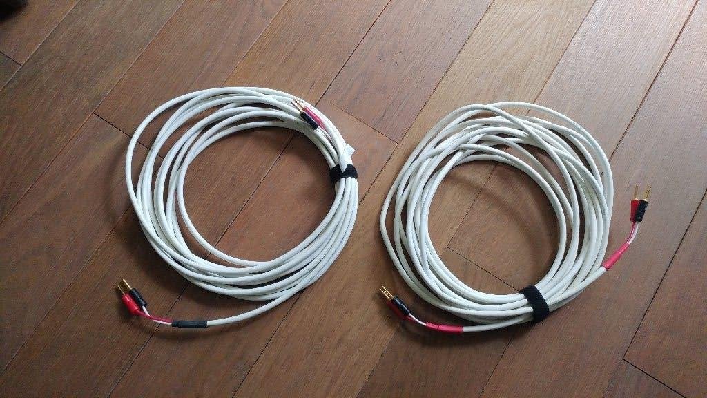Chord Company high end luidsprekerkabel 2x8m, Ophalen of Verzenden, Gebruikt, 5 tot 10 meter, Luidsprekerkabel