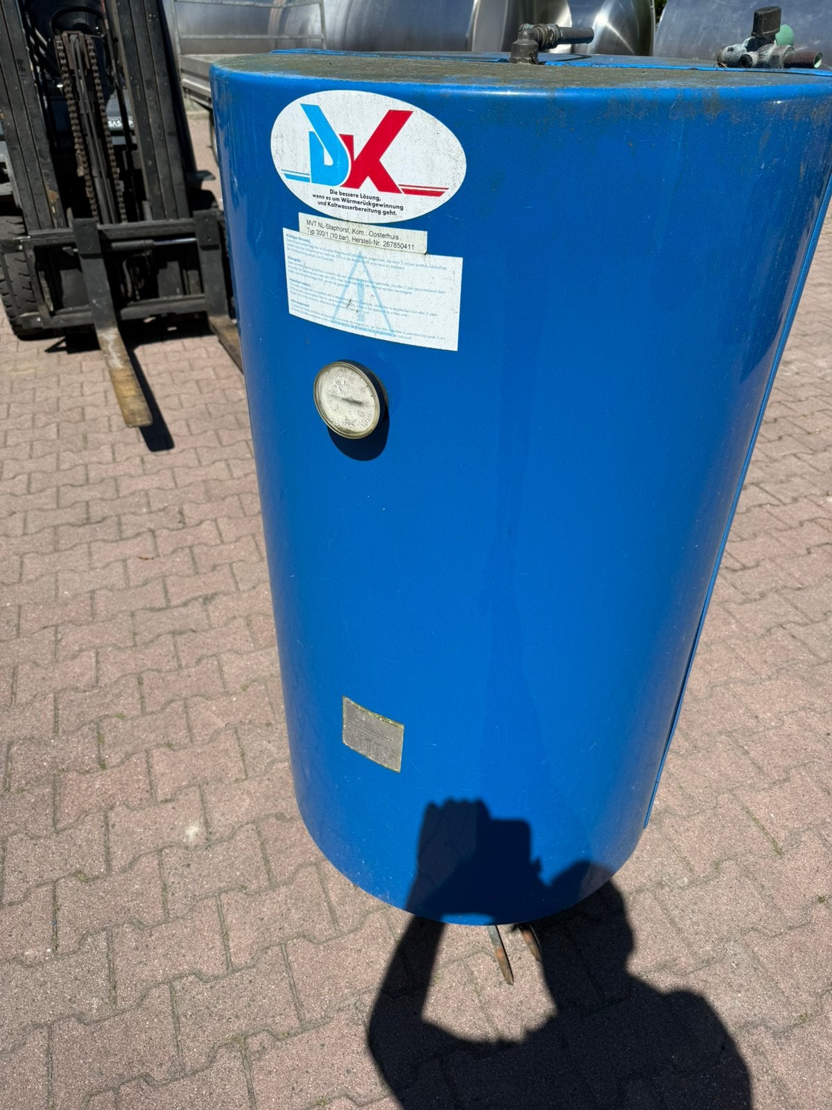 Buffervat warmteterugwinning 300 ltr, Doe-het-zelf en Verbouw, Compressors, 100 liter of meer, Ophalen of Verzenden, Gebruikt