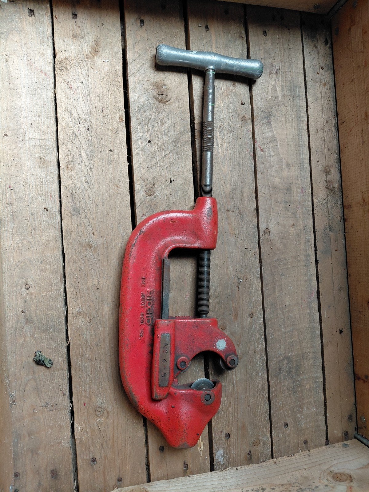 ridgid pijpsnijder 50/100mm.  ridgid no.4-s, Ophalen