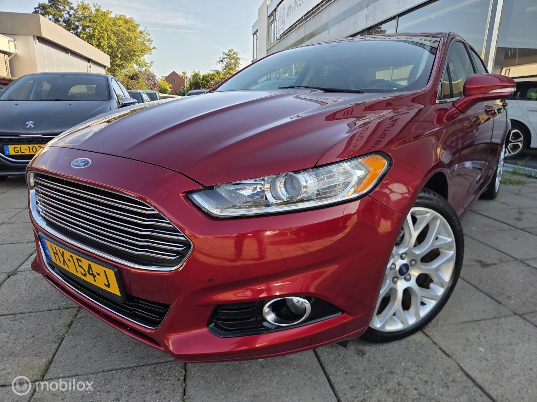 Ford Mondeo 2.0 Titanium Aut/Leder/Nav/Pano, Auto's, Ford, Euro 5, Gebruikt, Zwart, 4 cilinders