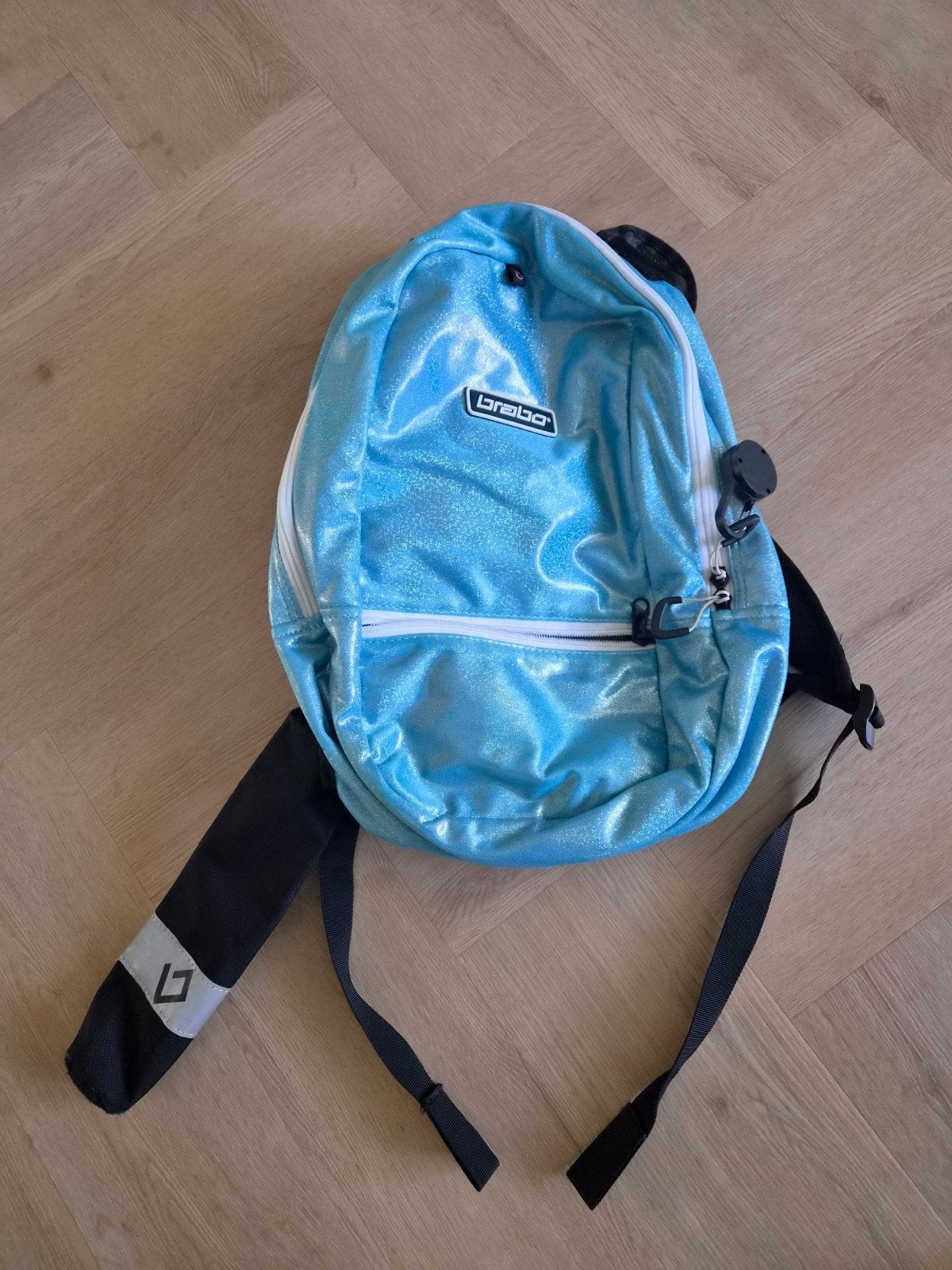 Brabo hockeytas - Lichtblauw glitter, Sieraden, Tassen en Uiterlijk, 40 cm of meer, Gebruikt, Ophalen, Overige merken