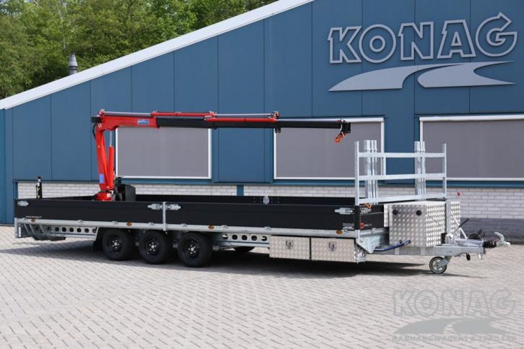 Konag aanhangwagen met laadkraan, vele mogelijkheden, Auto diversen, Nieuw