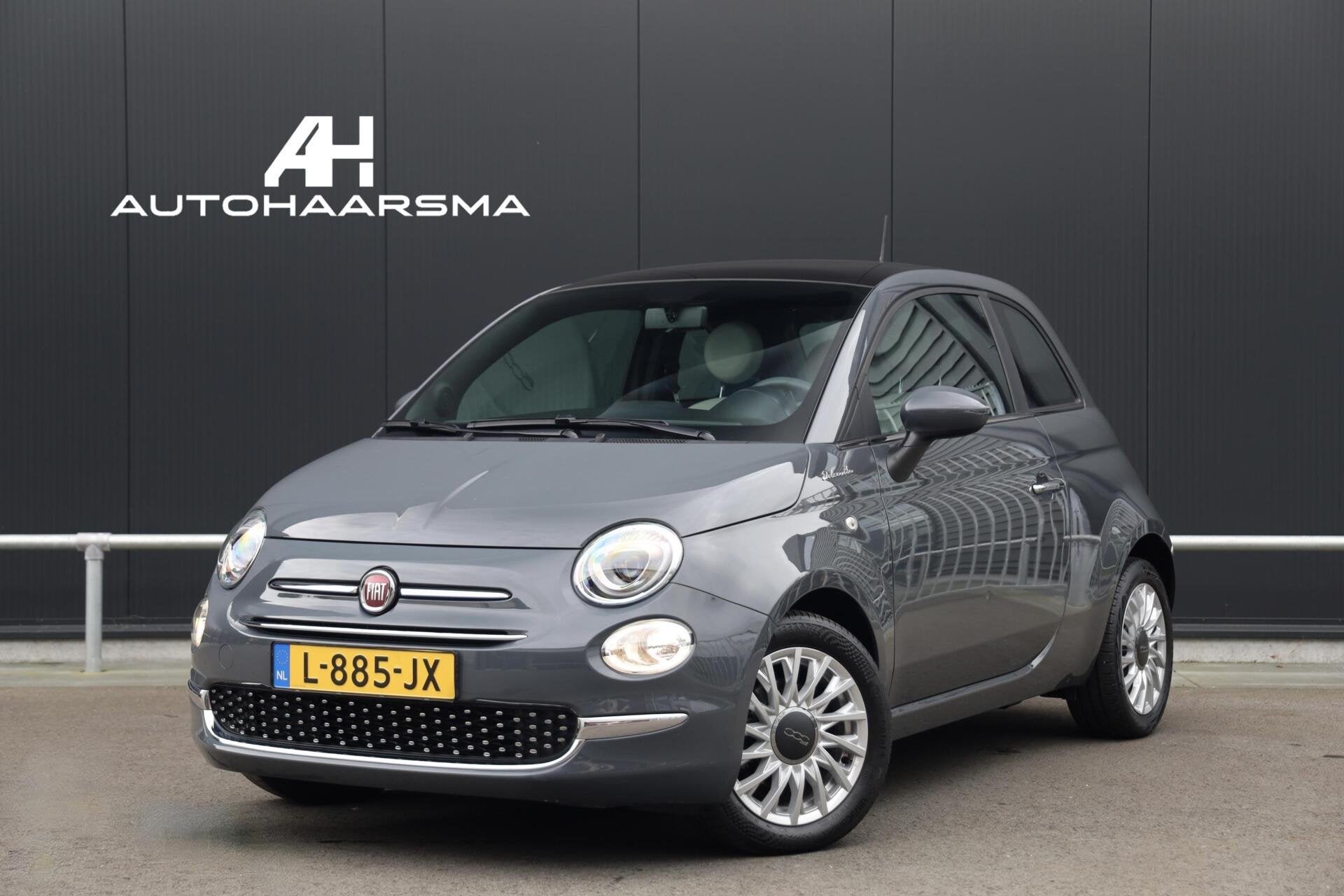 Fiat 500 1.0 Hybrid Dolcevita Panoramadak Airco Cruise CarPl, Voorwielaandrijving, 4 stoelen, Leder en Stof, Origineel Nederlands
