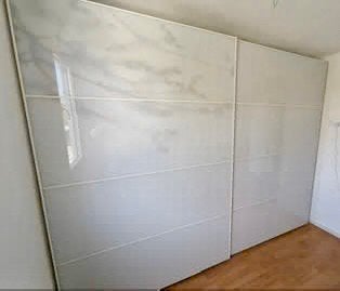 Mooie Tonnes Schuifdeuren 300x236cm. Wit glans met takken, Ophalen, Japandi, Gebruikt, 200 cm of meer