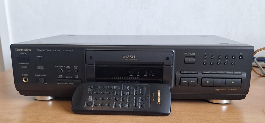 Technics SL-PS770A CD-speler met afstandsbediening, Ophalen of Verzenden