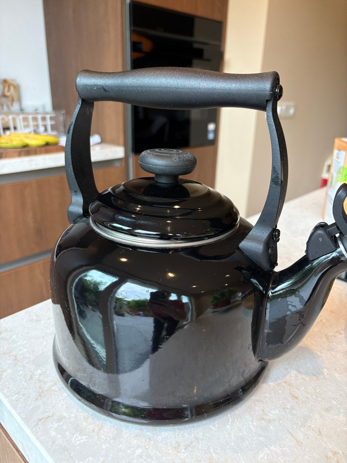 Le Creuset Fluitketel -  Zwart, Gebruikt, Zwart, Metaal, Le Creuset