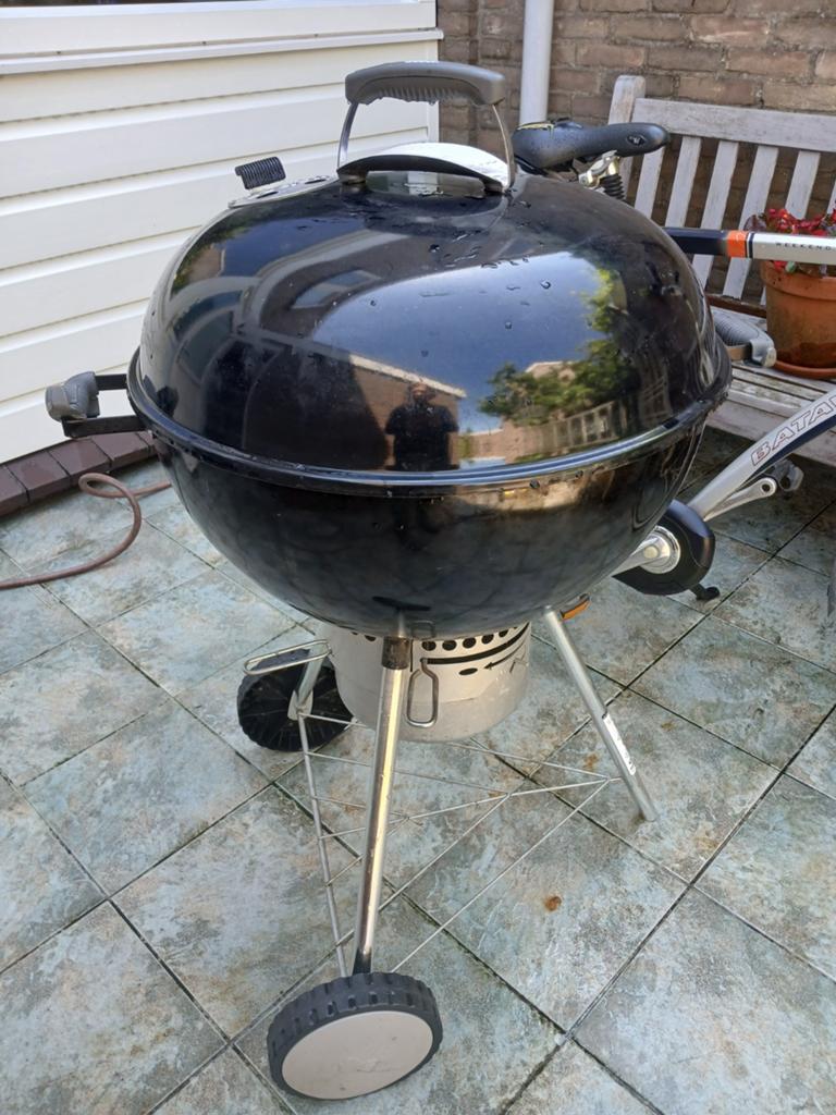 Weber One-Touch Original 57cm  Houtskoolbarbecue Zwart, Tuin en Terras, Ophalen, Zo goed als nieuw, Weber