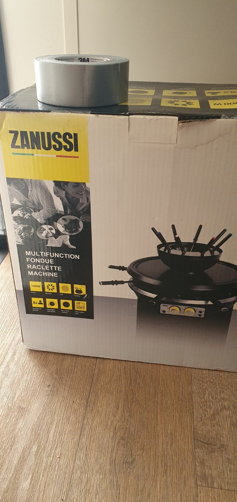 Zanussi Multifunctionele Fondue & Raclette Machine, Witgoed en Apparatuur, Ophalen of Verzenden, Nieuw, Elektrisch, Fondueset