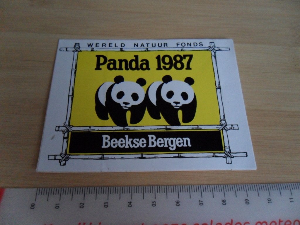 sticker WNF beekse bergen panda 1987, Verzamelen, Stickers, Ophalen, Zo goed als nieuw
