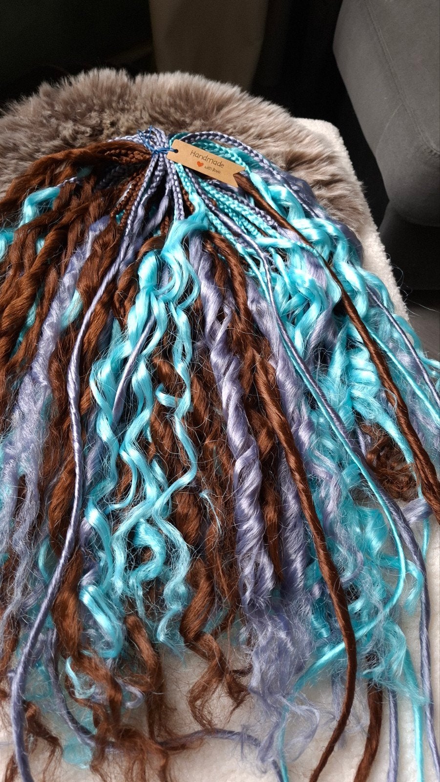 Nieuwe handgemaakte dreadlocks - 235 gram, 40DE, Handgemaakt, Verzenden, Nieuw