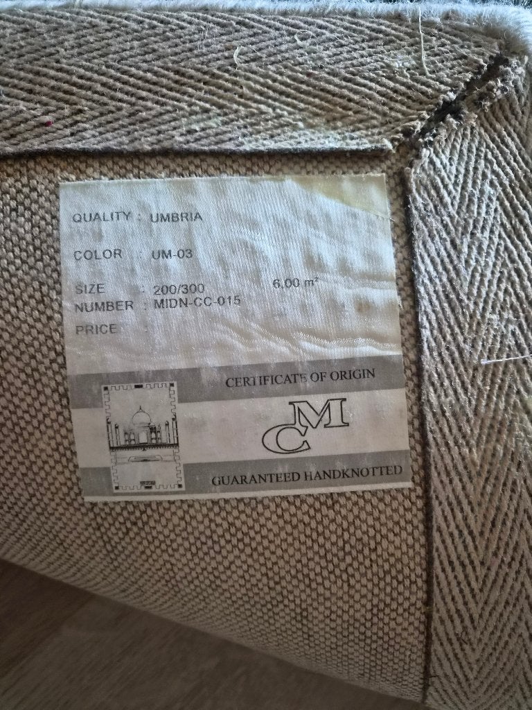 Hooggpolig vloerkleed, Ophalen, Beige, 200 cm of meer, Zo goed als nieuw