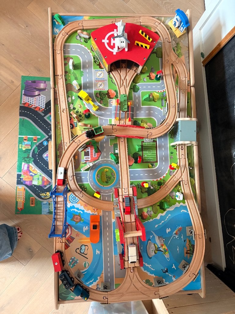 Houten treinttafel, Ophalen, Zo goed als nieuw, Overige typen
