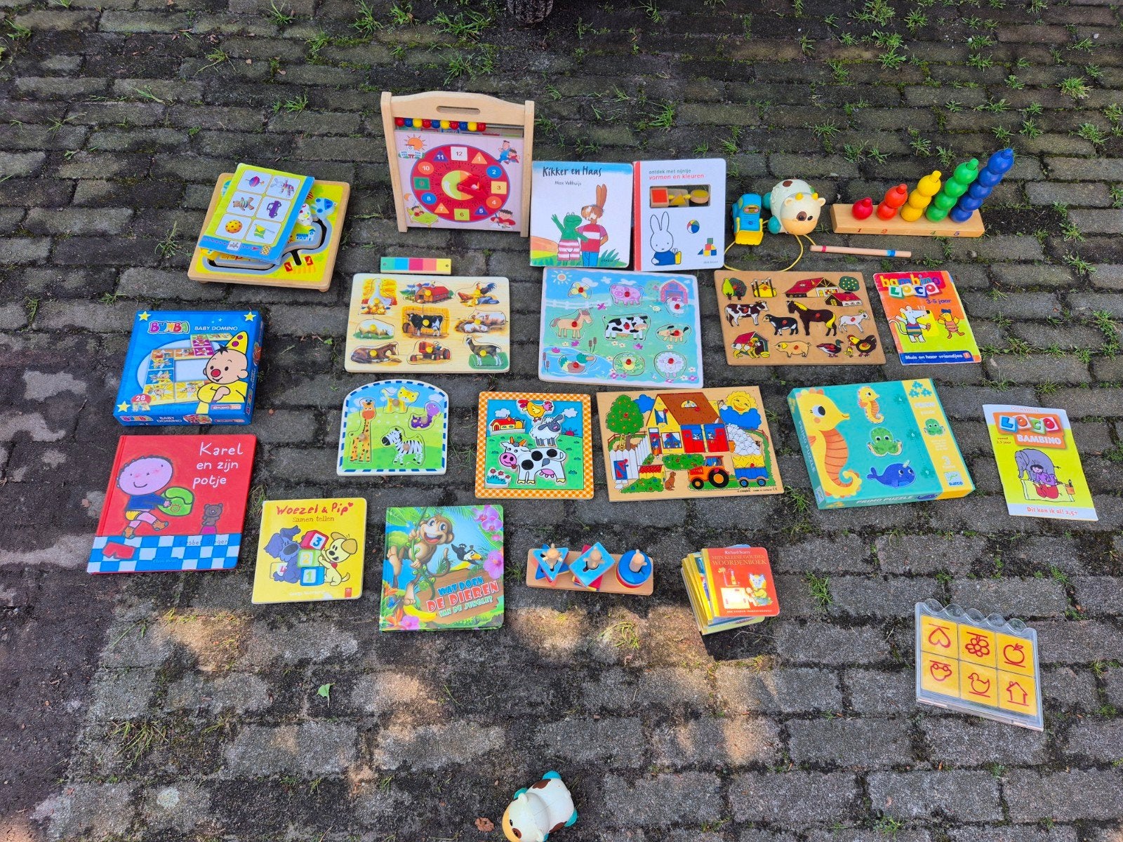 Grote partij baby- en kinderboeken en speelgoed, Ophalen of Verzenden, Gebruikt, Overige typen