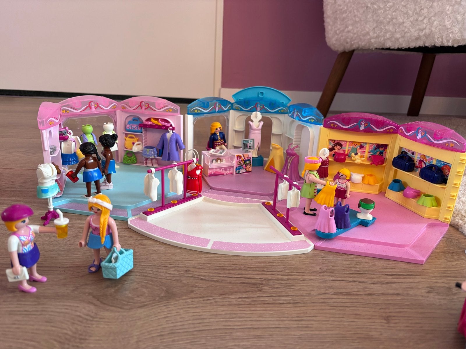 Playmobil City Life Winkels met veel poppetjes en accessoire, Ophalen, Gebruikt, Gebouw, Complete set