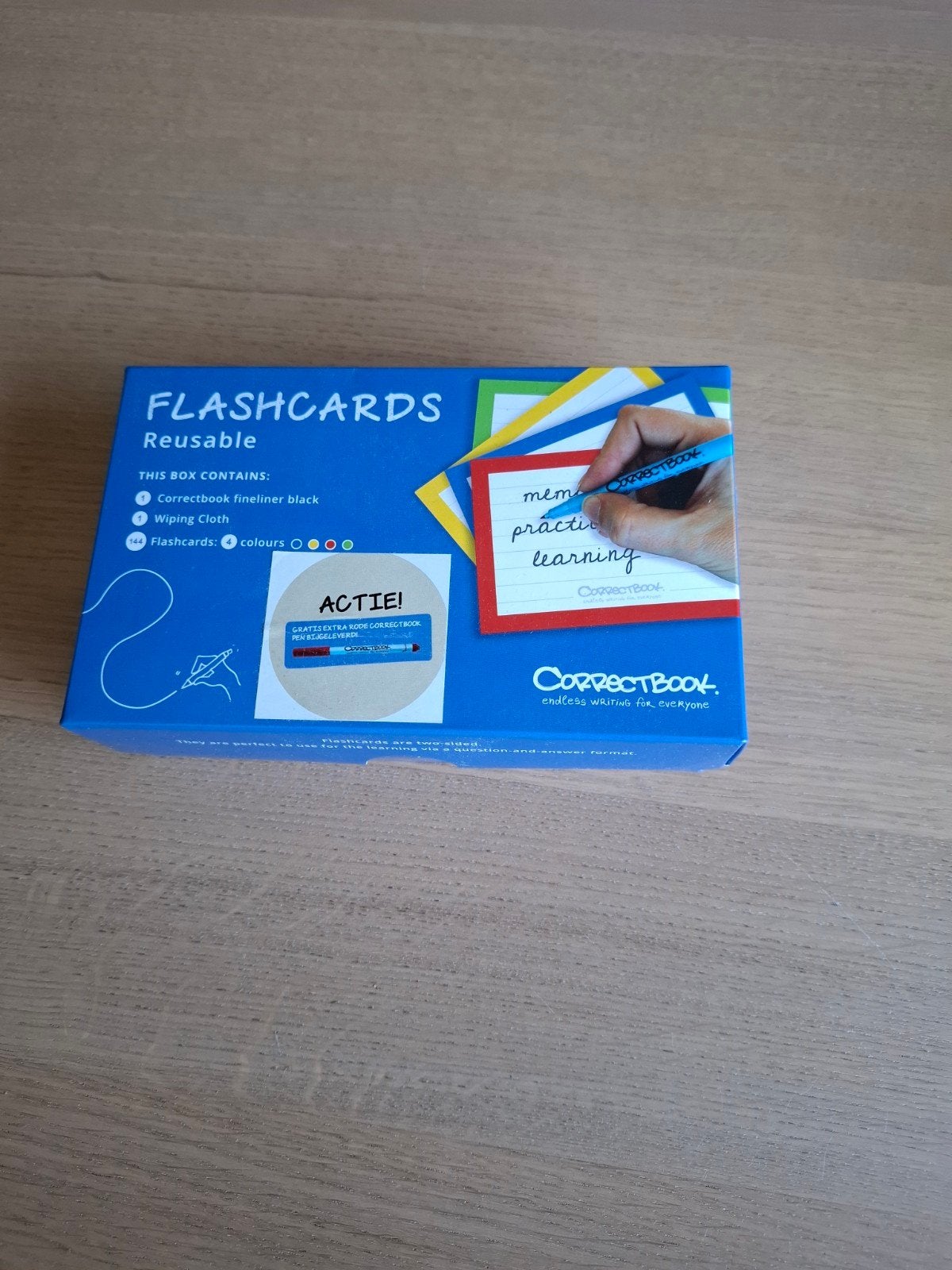 Correctbook Flashcards Herbruikbaar - Zwart, Boeken, Studieboeken en Cursussen, Niet van toepassing, Ophalen of Verzenden, Zo goed als nieuw