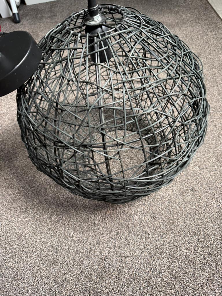 Hanglamp/Rieten, Huis en Inrichting, Ophalen of Verzenden, Zo goed als nieuw
