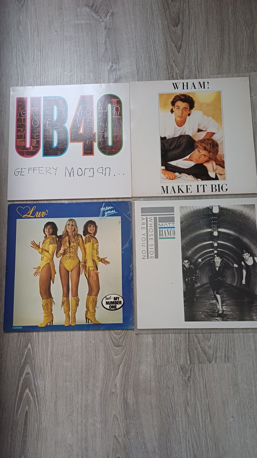 4 LP's: UB40, Wham!, Luv', Matt Bianco, LP, Gebruikt, Pop, Ophalen of Verzenden