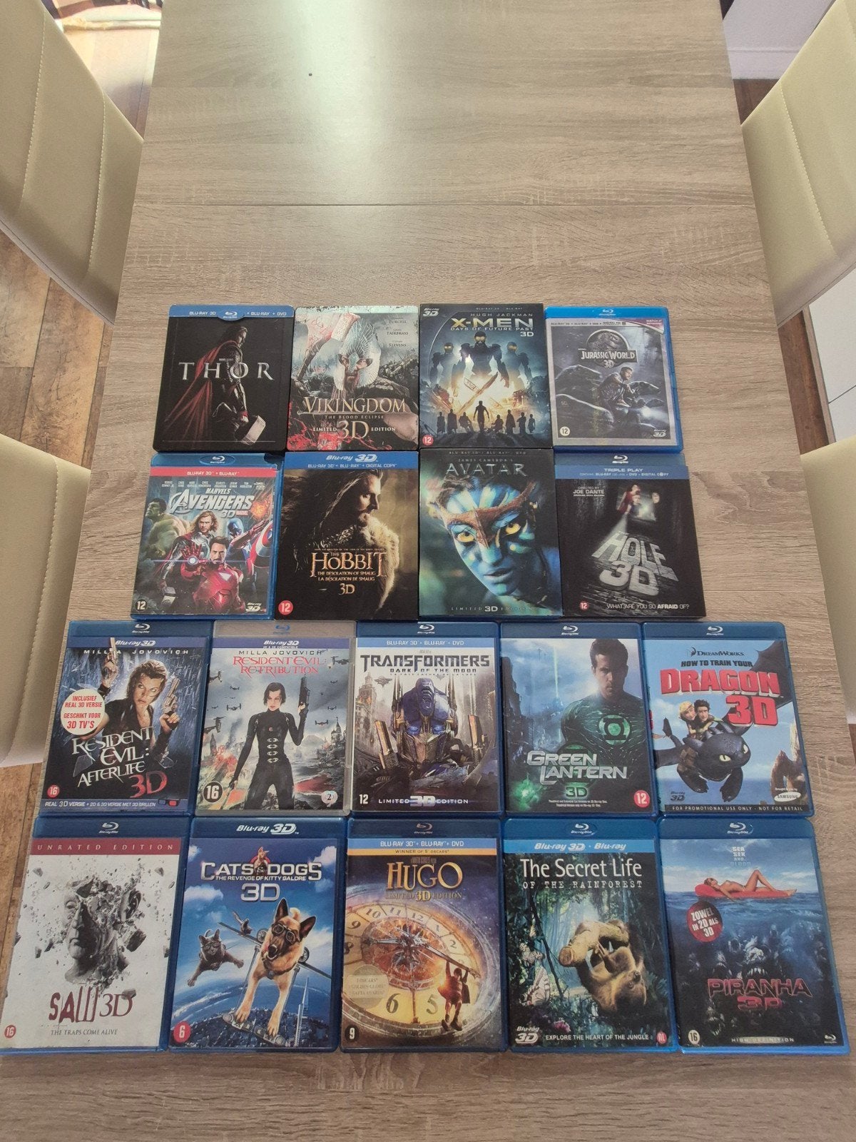 3D Blu-ray collectie in perfecte staat **ook los te koop**, Ophalen of Verzenden, Met slipcover/slipcase, Filmcollectie, Spaans
