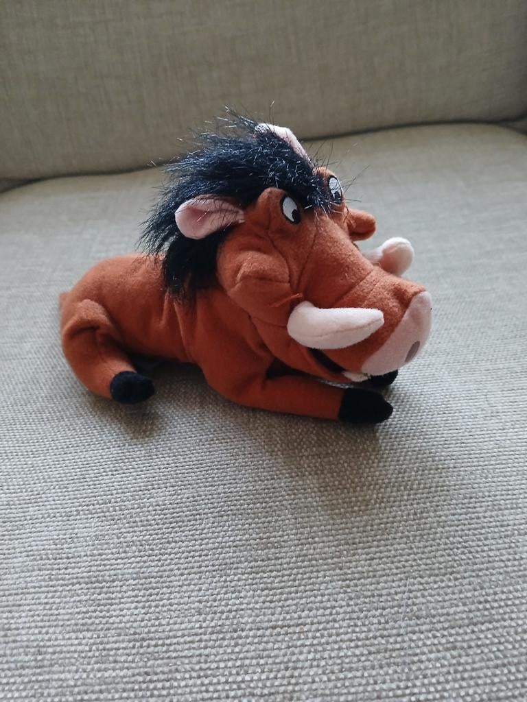 Disney knuffel Lion King Pumbaa., Disney, Overige typen, Ophalen of Verzenden, Zo goed als nieuw