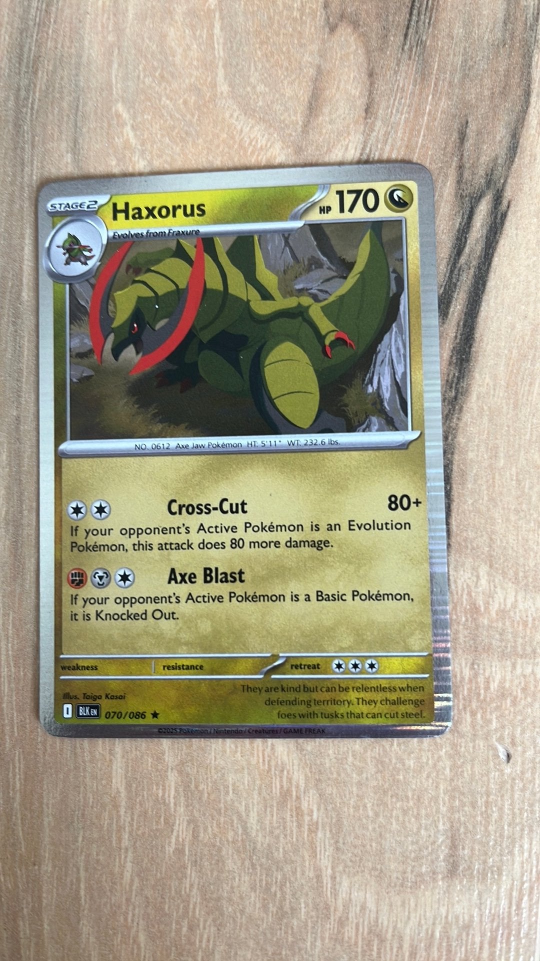 2 Pokemon kaarten Haxorus en Klingklang, Ophalen of Verzenden, Zo goed als nieuw, Losse kaart