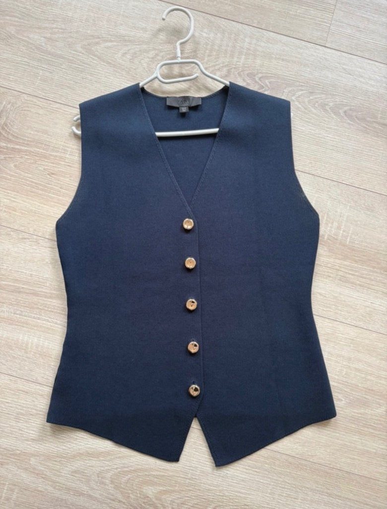 Gilet Zara, Blauw, Zara, Maat 42/44 (L), Ophalen of Verzenden