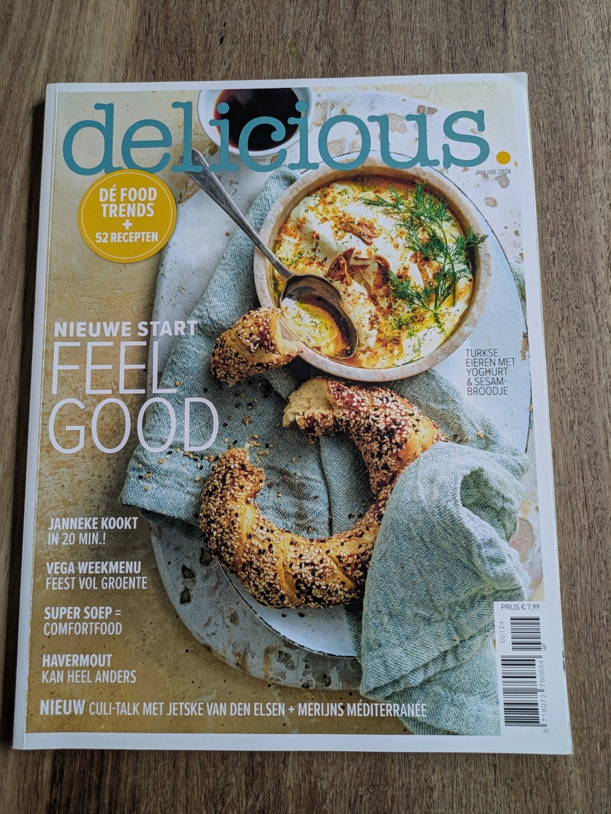 Delicious magazine - januari 2023 - Feel Good, Gezond koken, Ophalen of Verzenden, Zo goed als nieuw, Hoofdgerechten