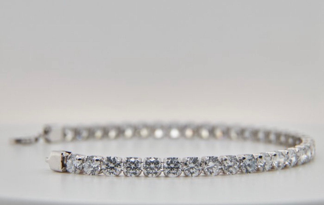 Exclusieve 14kt Witgouden Armband 10.50ct Diamant, Ophalen of Verzenden, Zo goed als nieuw, Wit, Goud