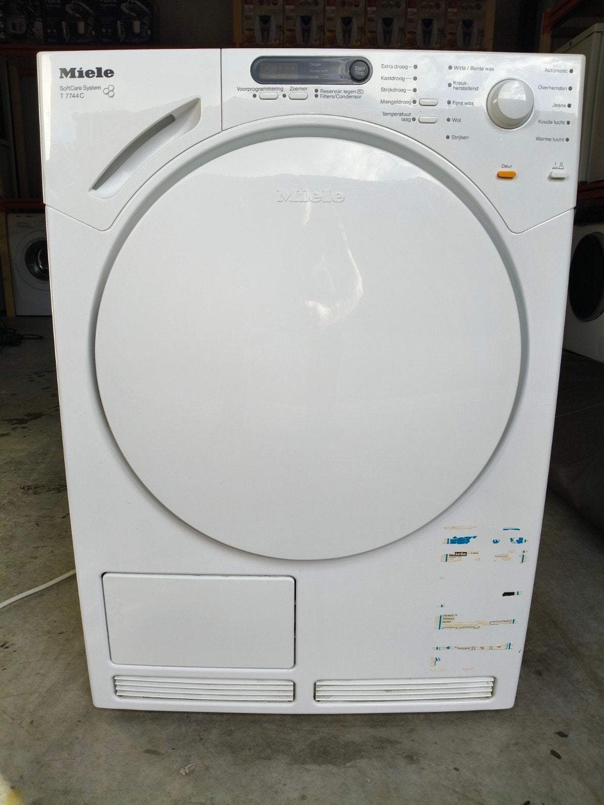 Miele condensdroger 7 kg, Ophalen, 6 tot 8 kg, Gebruikt, 85 tot 90 cm