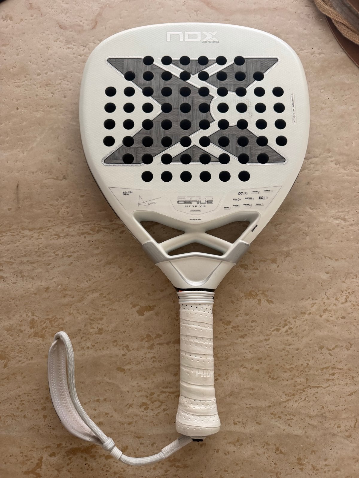 Nox AT10 Genius Attack 12K Xtrem 2026 Padelracket, Ophalen of Verzenden, Zo goed als nieuw, Padelracket