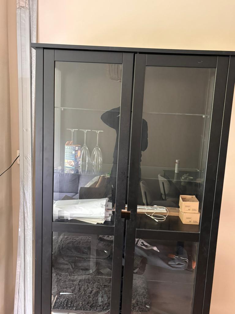 Mooie IKEA Vitrinekast voor al uw keuken service en glazen, Ophalen of Verzenden, Gebruikt, 25 tot 50 cm, 50 tot 100 cm
