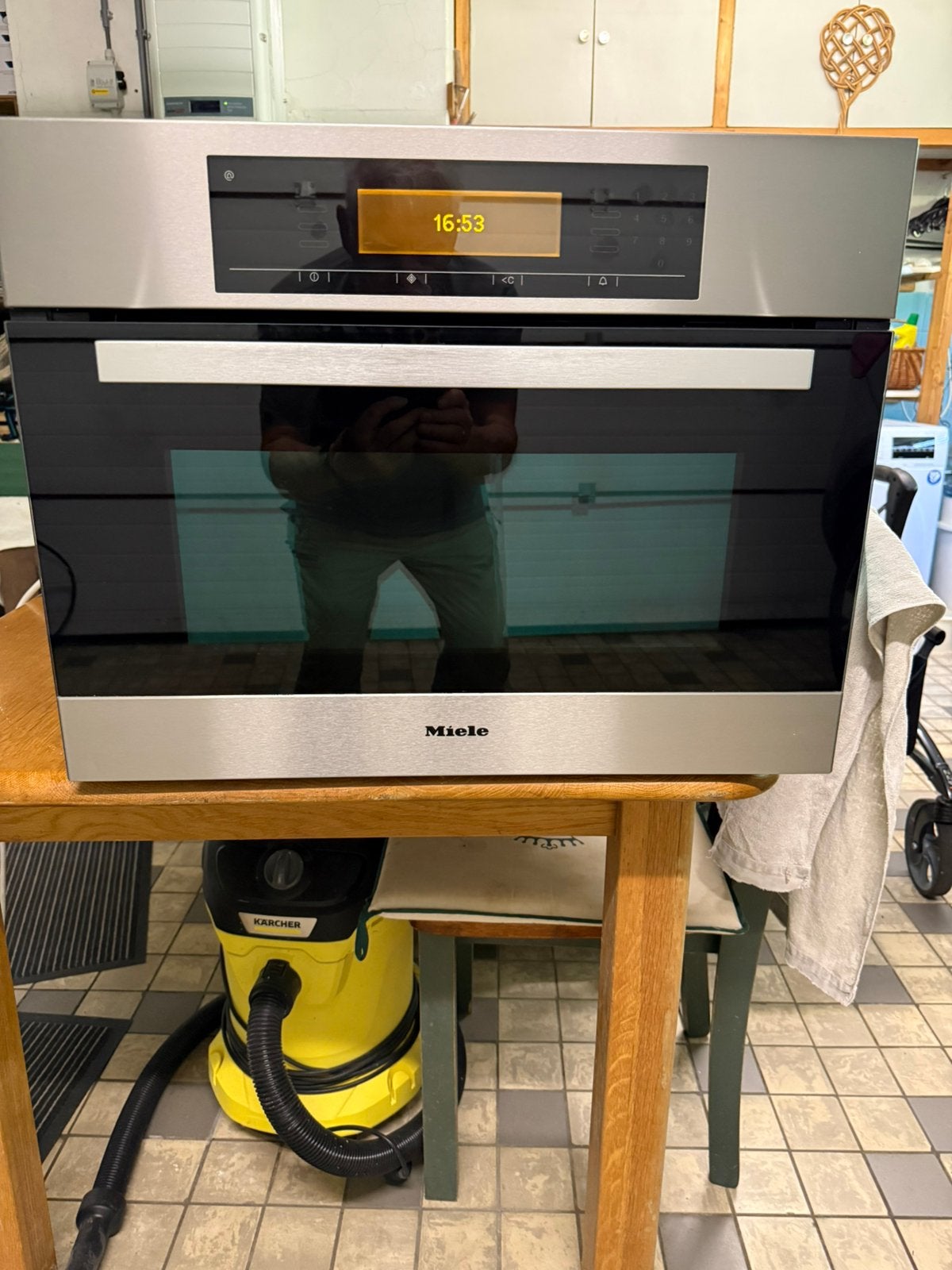 Miele combi magnetronoven, Witgoed en Apparatuur, Ophalen, 45 tot 50 cm, Gebruikt, Combi-oven