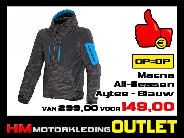 Textiel Softshell motorjas Macna Aytee All-Season - Blauw, Info@huybersmotoren.nl, Jas | textiel, HM - Sale, NL
