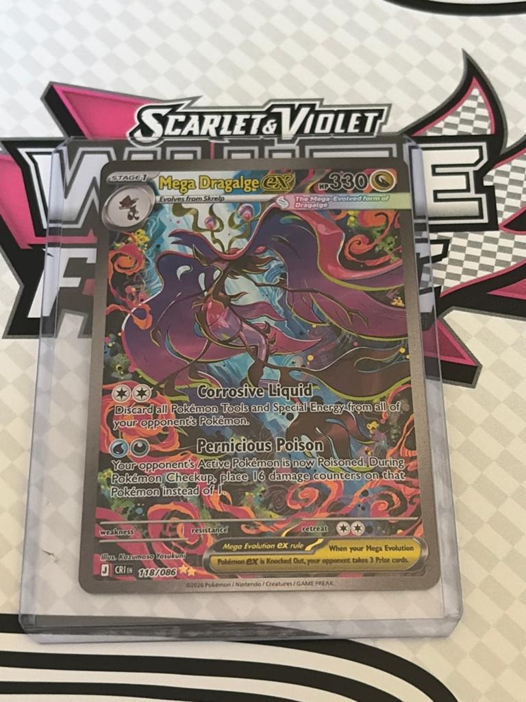 Mega Dragalge EX 118/086 Pokémon Kaart, Ophalen of Verzenden, Zo goed als nieuw, Losse kaart
