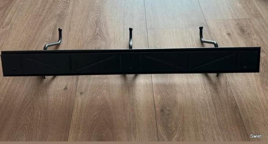 zwarte IKEA kapstok pinning 3 haken €10,- per stuk, Huis en Inrichting, Woonaccessoires | Kapstokken, Ophalen of Verzenden, Metaal