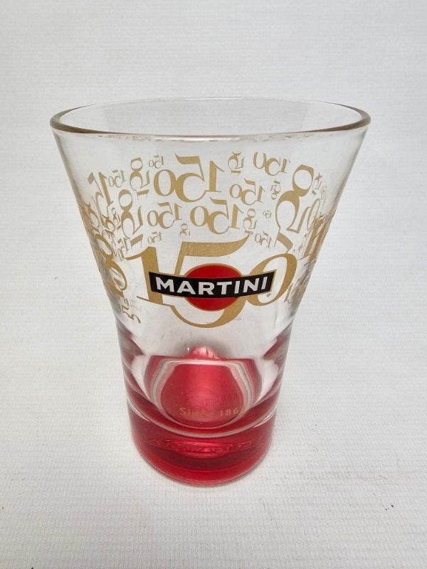 # vintage martini glas 150 jaar, speciale editie glas, Ophalen of Verzenden, Gebruikt, Borrel- of Shotglas