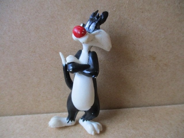 adv10451 sylvester poppetje 7, Ophalen, Looney Tunes, Gebruikt, Beeldje of Figuurtje