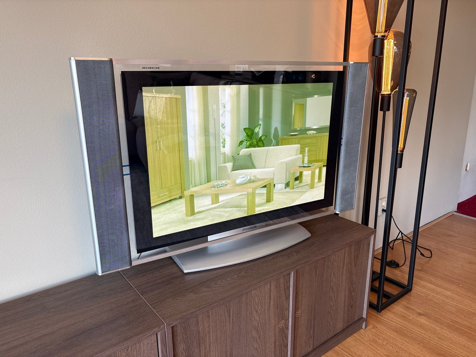 Zylvision Decoratie TV – Showroom Display – 99 cm – Lichtbak, Ophalen, Zo goed als nieuw, 25 tot 50 cm, Minder dan 100 cm