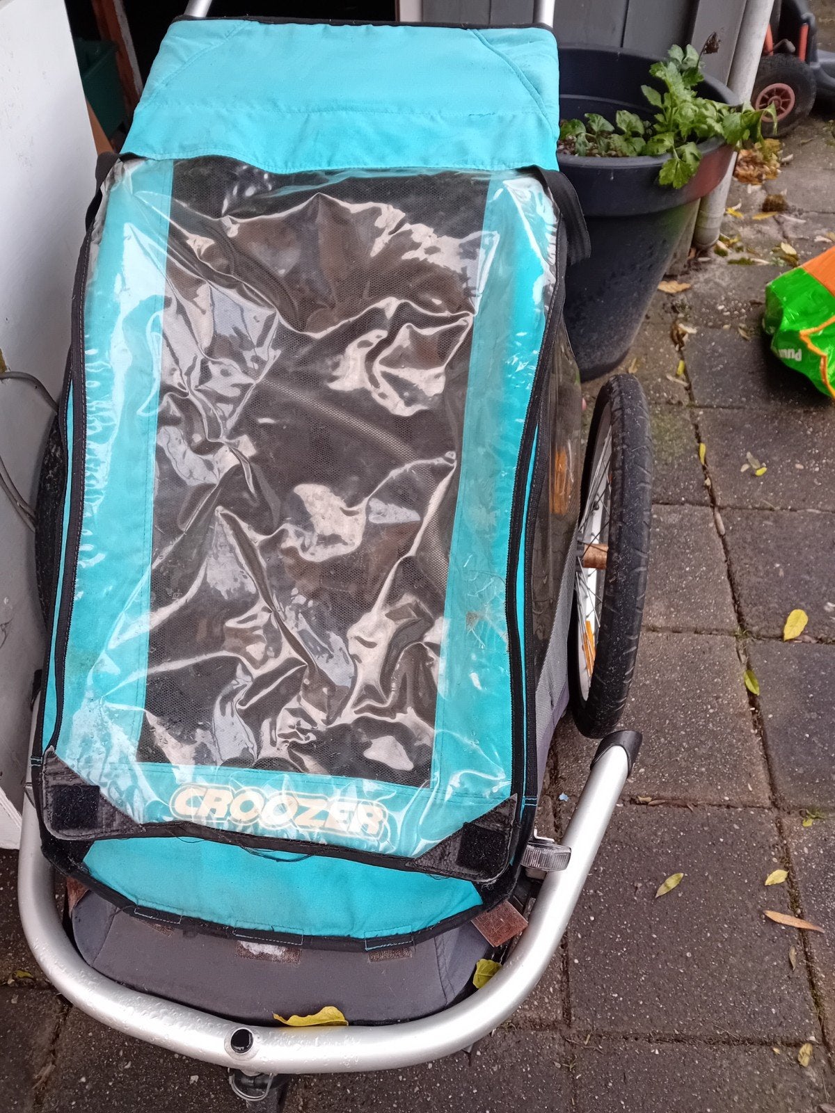 Croozer fietskar/buggy voor 1 kind, Fietsen en Brommers, Fietsaccessoires | Aanhangers en Karren, Ophalen, Gebruikt, Kinderkar
