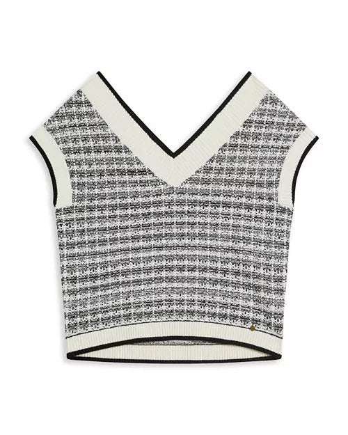 Ted Baker Lauryin Geruit Gebreid Sweater Vest Nieuw, Ophalen of Verzenden, Nieuw, Maat 38/40 (M), Meerkleurig