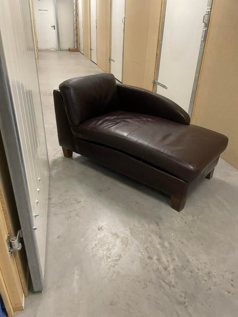 Te koop leren canapé, Huis en Inrichting, Banken | Sofa's en Chaises Longues, Ophalen, 150 tot 200 cm, Zo goed als nieuw, Leer
