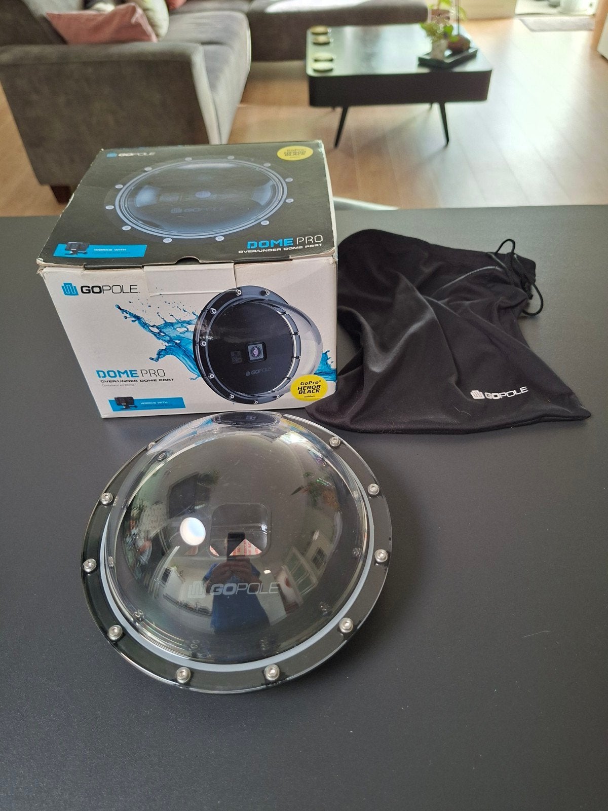 GoPole Dome Pro voor GoPro Hero 5/6/7 Black, Audio, Tv en Foto, Actiecamera's, Ophalen of Verzenden, GoPro