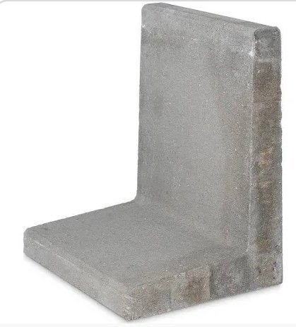 14 stuks nieuwe L elementen (keerwandjes) 50x40x60 grijs, Ophalen, Nieuw, 50 cm of meer, Beton