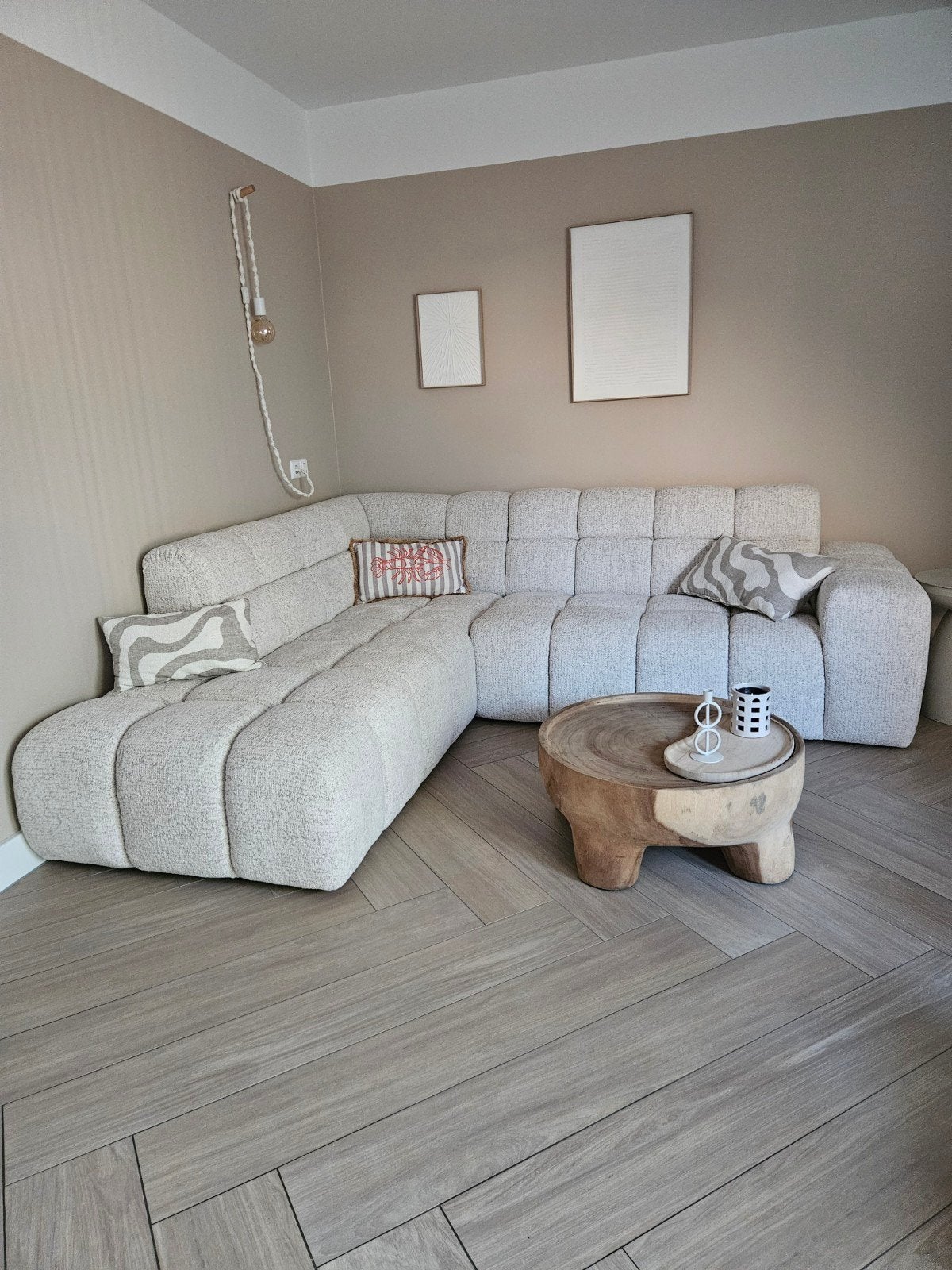 Nieuwe Zitmaxx Treviso Hoekbank Stof Bella 05, Ophalen, Modern, Comfortabel, 250 tot 300 cm, Hoekbank