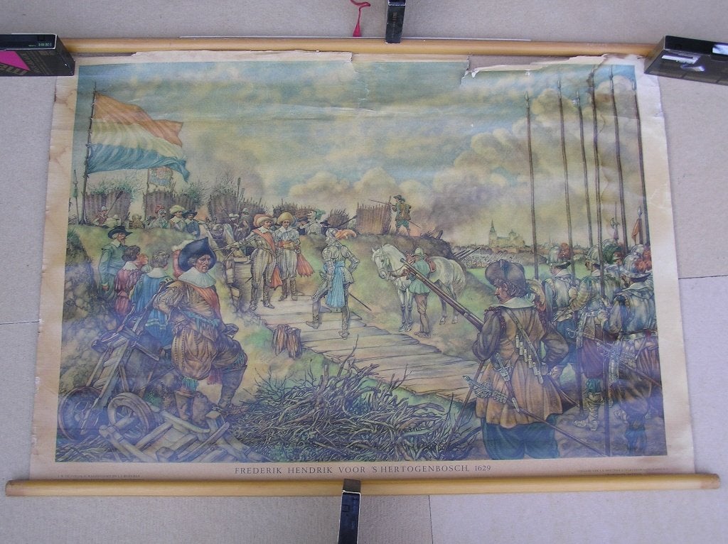 Schoolplaat Frederik Hendrik voor ’s Hertogenbosch, 1629, Ophalen, Geschiedenis