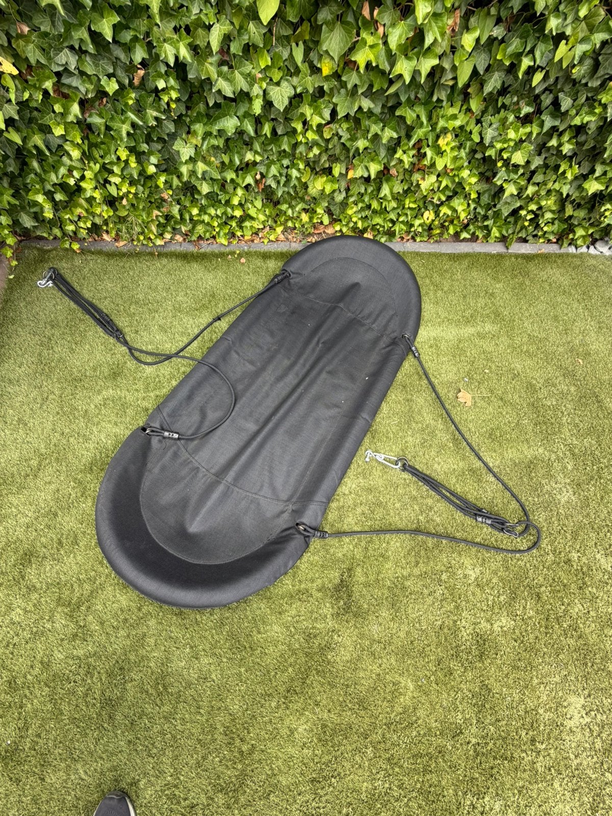 Schommelbed – 170 x 70 cm (Zwart), Ophalen, Gebruikt, Buiten